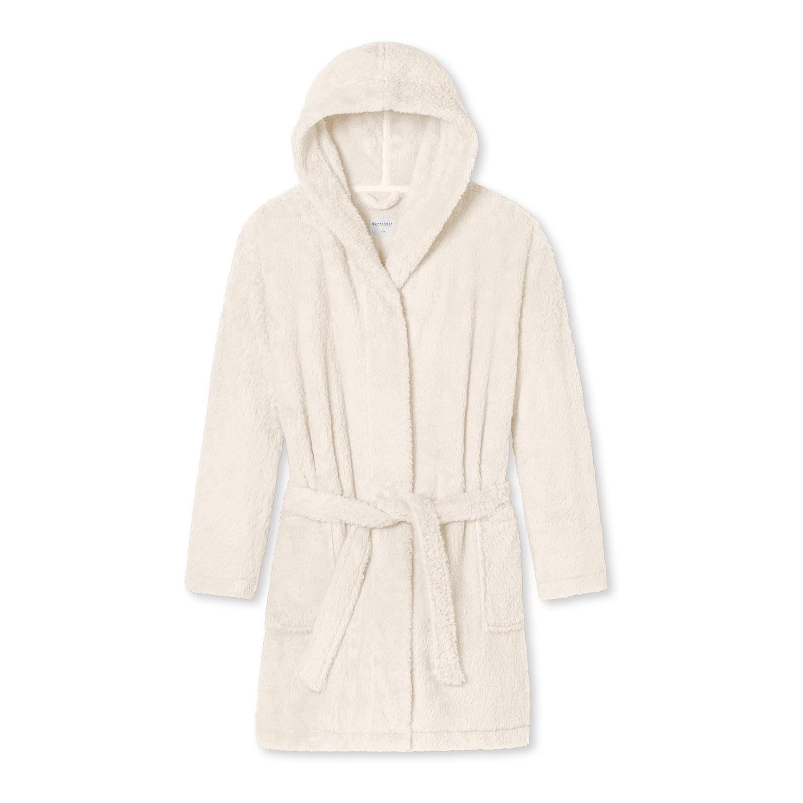 Schiesser Damen Bademantel Teddy Fleece 1er Pack