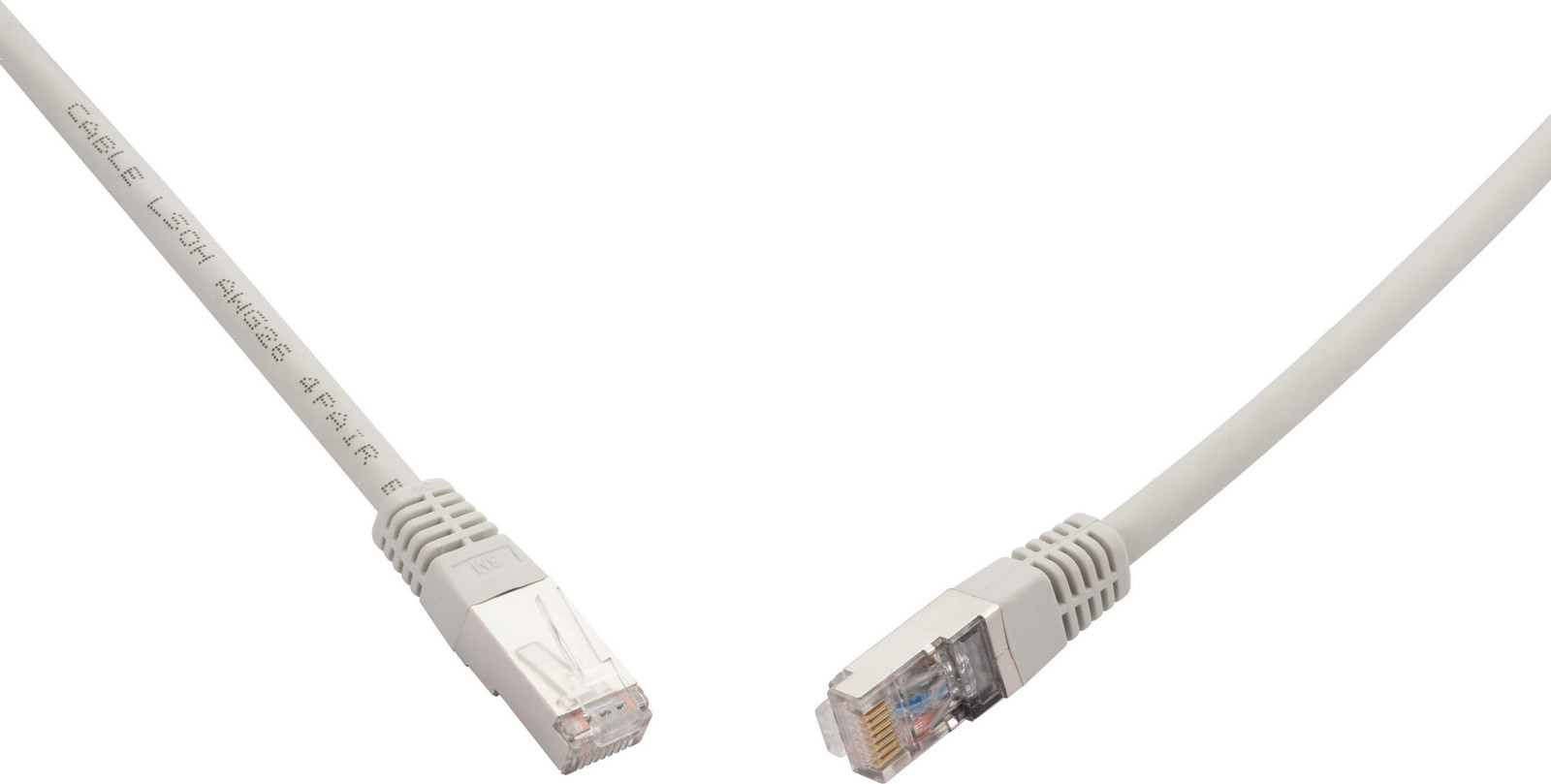 Noctua SOLARIX 10G patchkabel CAT6A SFTP LSOH, 3 meter, grijs, antistatisch