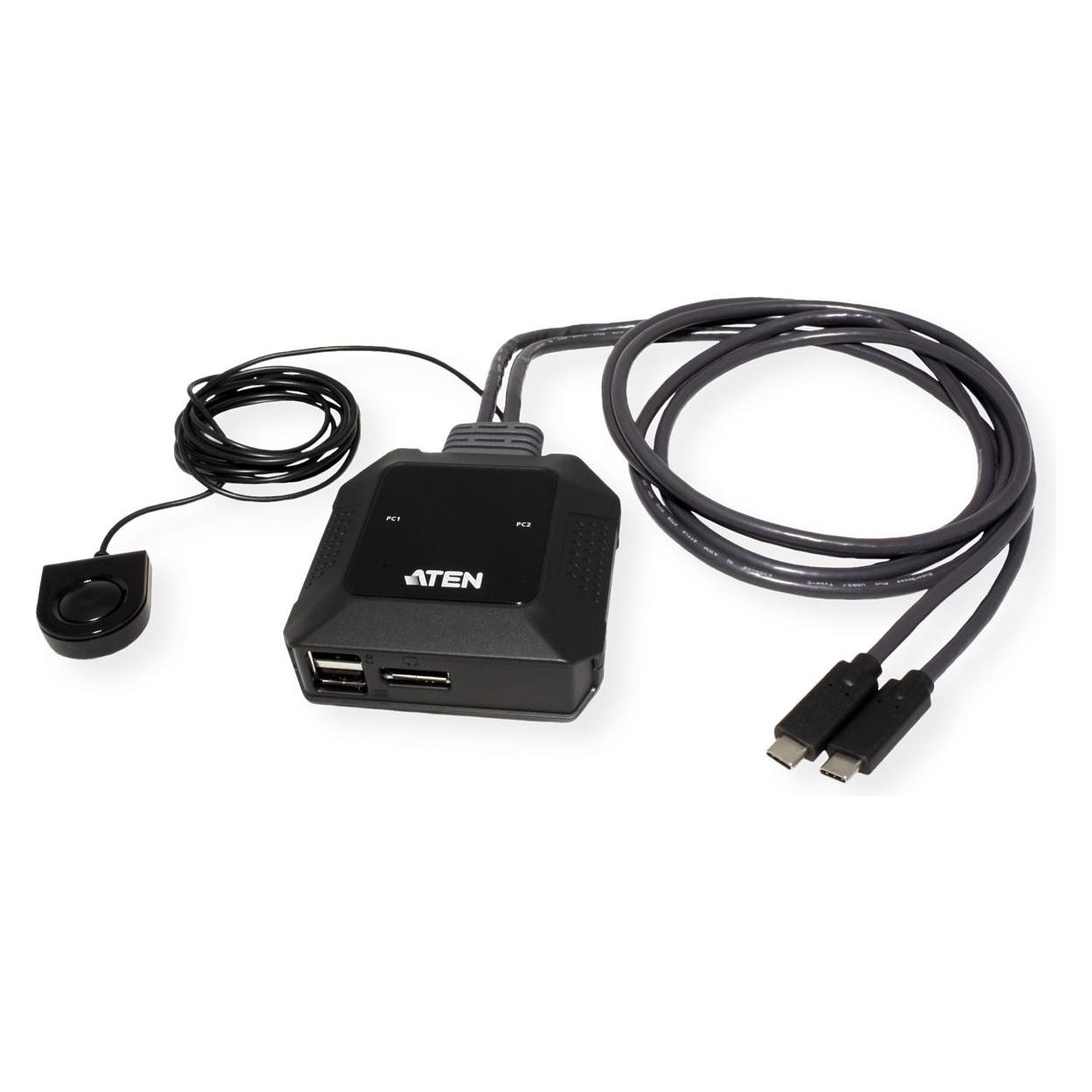 Aten US3312 2-Port USB-C 4K DisplayPort KVM Switch (US3312-AT)