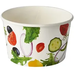 Starpak 50 Salatschalen, Pappe "To Go" 600 ml Ø 12,5 cm · 7,5 cm "Salad"