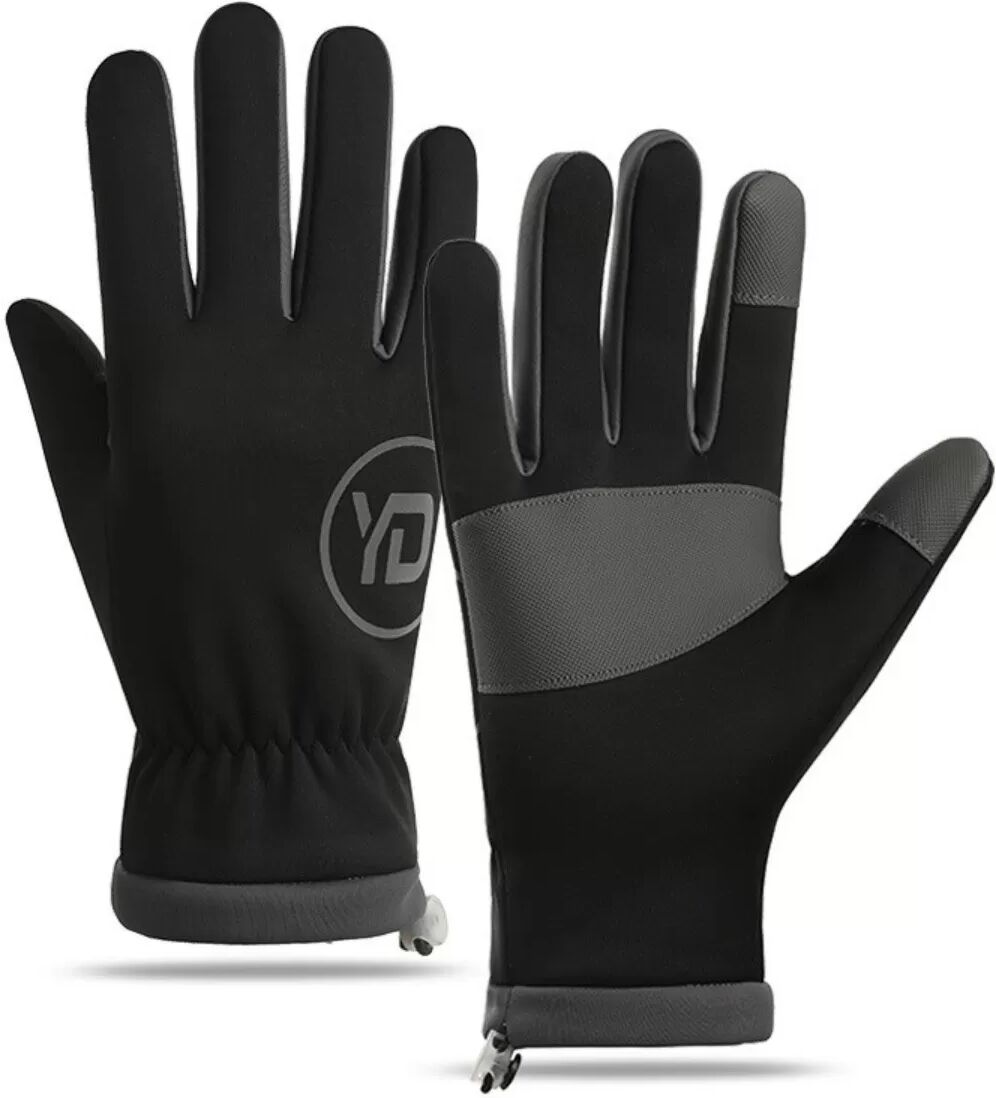 INF Winter Outdoor Sporthandschuhe: Winddicht, Wasserdicht, Thermisch und Touchscreen-kompatibel Schwarz