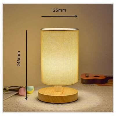 Uplifted Finds Modern LED Bedroom Table Lamp Compact Desk Nightstand Light For Bedroom Home Decor round