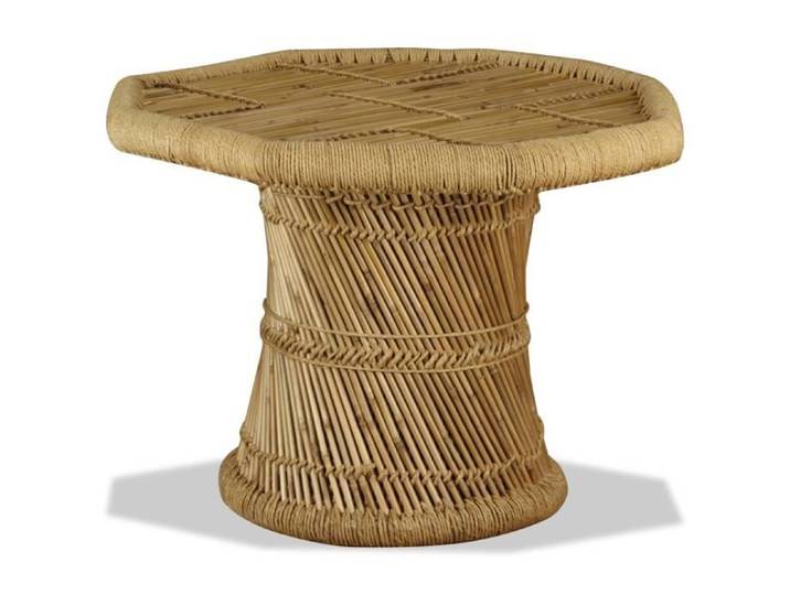 Table basse BINGO - Table de salon - octogonale Bambou 60 x 60 x 45 cm 15562