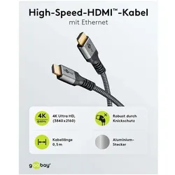 goobay HDMI-Kabel 4K - 10 m