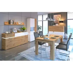 Wójcik Highboard Luci Dekor Weiß