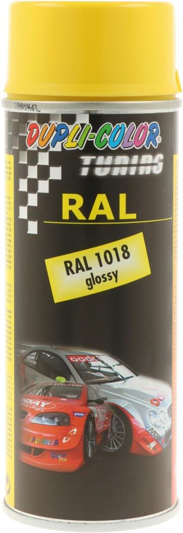 european aerosols DUPLI-COLOR SPRAY PAINT RAL 1018 zinkgelb glanz, 400 ml