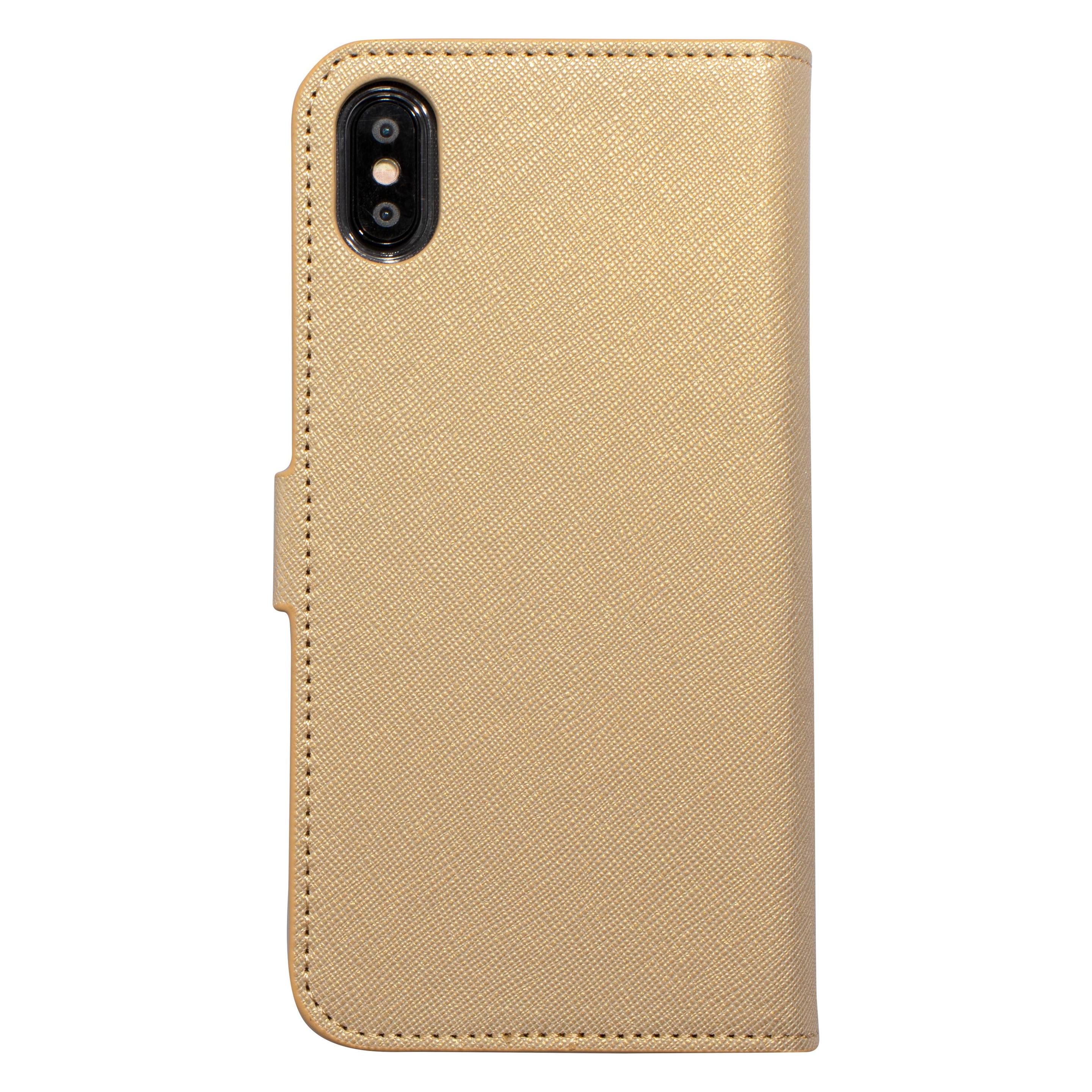 Mobiparts Saffiano Wallet Case Apple iPhone XS Max Gold (Apple iPhone XS Max) (MP-84020)