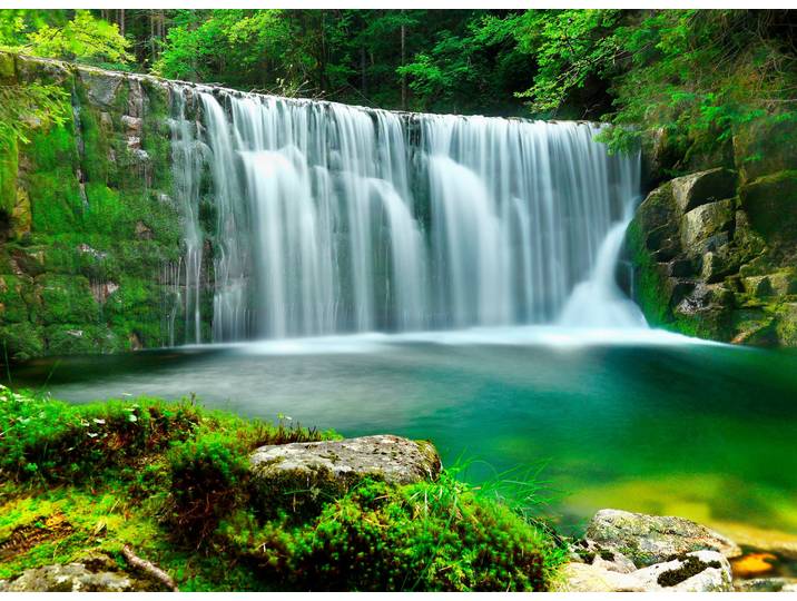 Papermoon Emerald Lake Waterfalls glatt