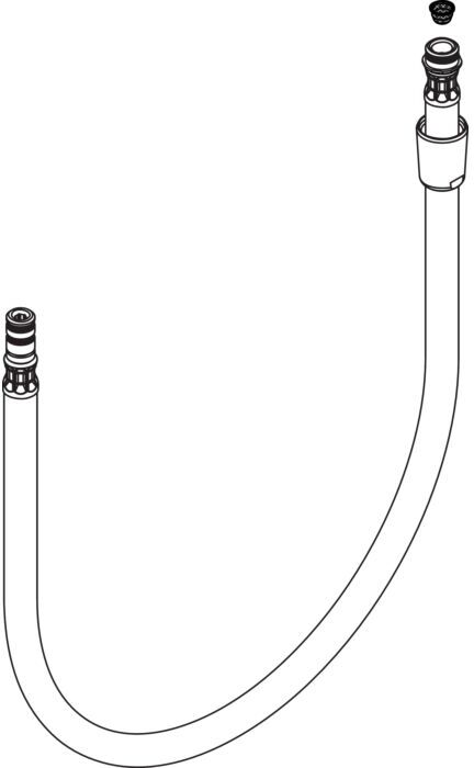 Hansgrohe Brauseschlauch Axor Starck X Allegra 97475000 für Spültischmischer