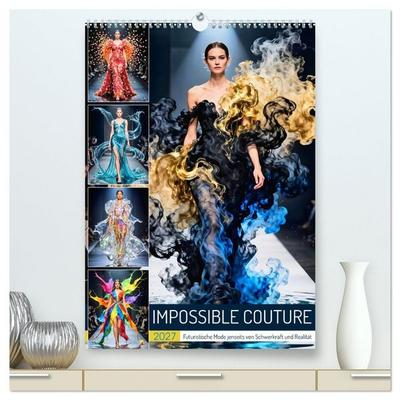 Impossible Couture - Futuristische Mode jenseits von Schwerkraft und Realität (hochwertiger Premium Wandkalender 2027 DIN A2 hoch), Kunstdruck in