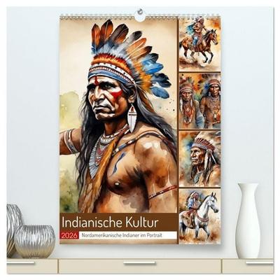 Indianische Kultur (hochwertiger Premium Wandkalender 2026 DIN A2 hoch), Kunstdruck in Hochglanz