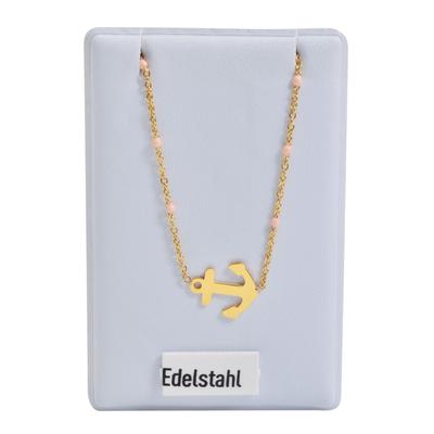 Kette ohne Anhänger ADELIA´S "Halskette mit Anhänger – aus Edelstahl", gold, Halsketten, Damen, 48cm, Edelstahl, Ideal als Geschenk – dezent und elegant