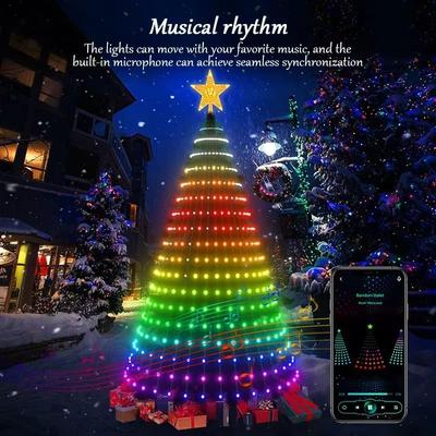 Inspired Finds Twinkly Smart App Controlled LED Christmas Tree String 4 Ft 11 In