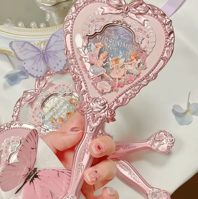 Inspire Curations Flower Knows Midsummer Fairytales Hand Mirror white Vanilla