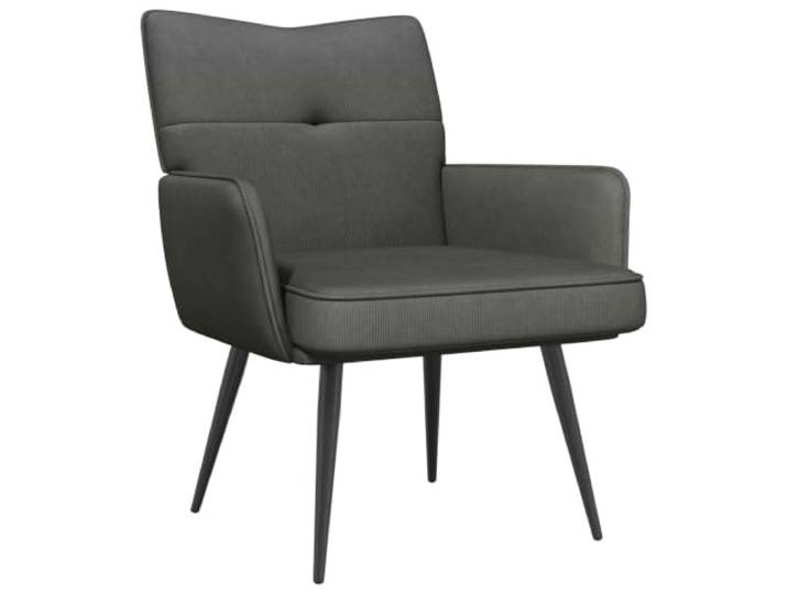 vidaXL Sessel Dunkelgrau Cordstoff