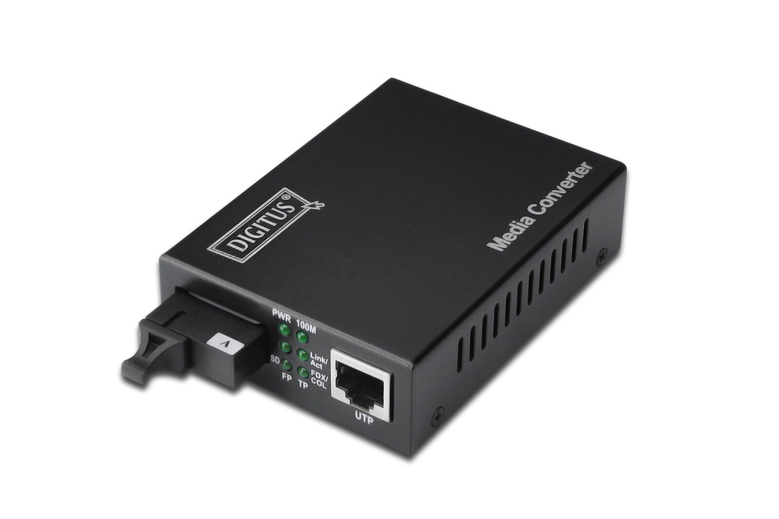 Digitus Bidirektionaler Gigabit Medienkonverter, RJ45 / SC DN-82122