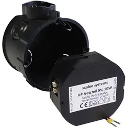 Scaleo Systems, Spannungswandler, Unterputz Netzteil prim: 100-230Vac 50/60Hz sek: 5V DC, 10W, Trafo