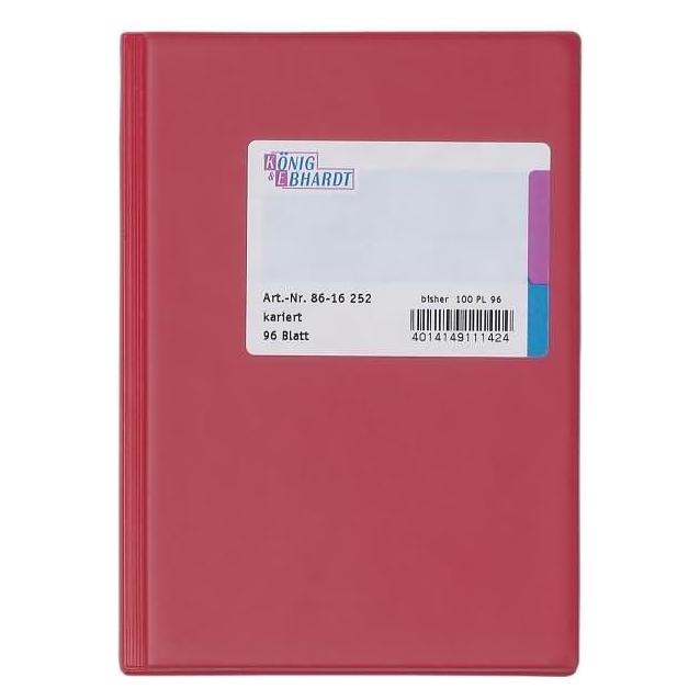König & Ebhardt Geschäftsbuch Kariert Rot (8616252)