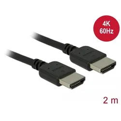 Delock Premium HDMI Kabel 4K 60 Hz 2 m