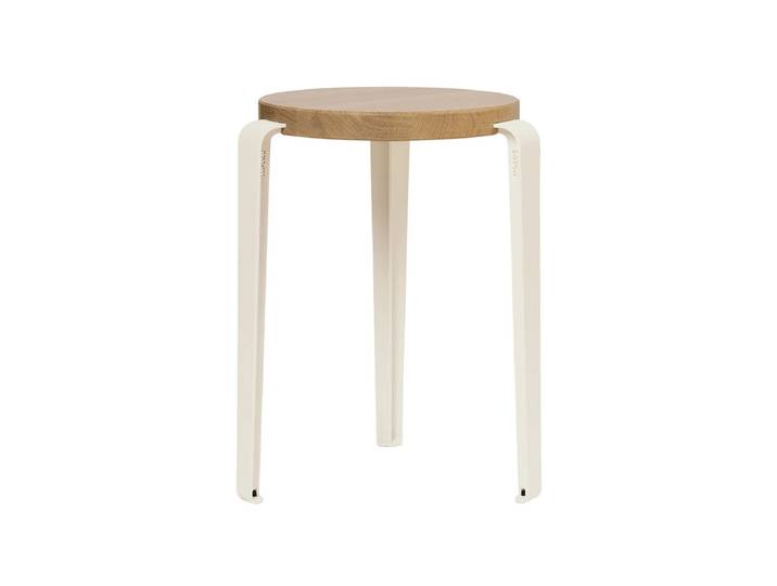 TipToe - LOU Hocker, Eiche natur / cream white
