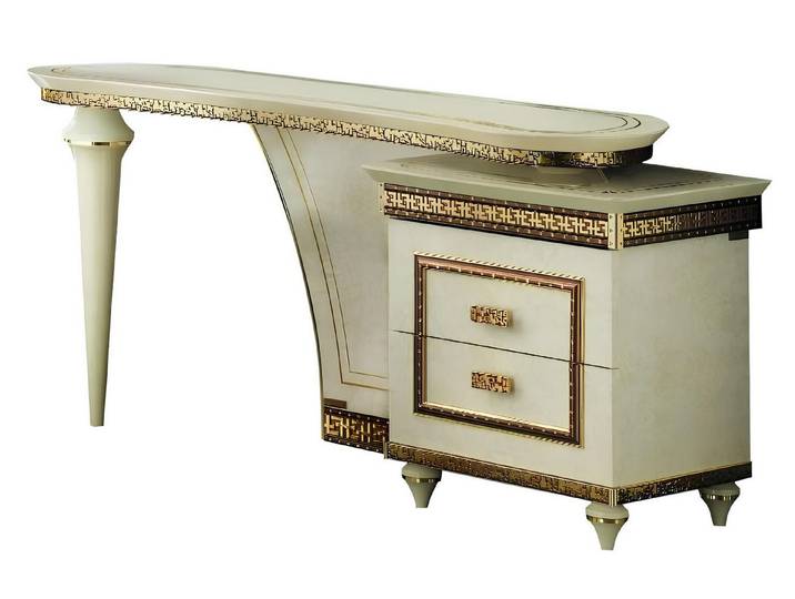 Xlmoebel Schminktisch Arredoclassic Schminktisch in elegantem Design aus Holz, Hergestellt In Italy