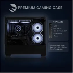 Sedatech Expert Gaming PC - UCCP102I2I1HF (1000 GB, 32 GB), PC, Schwarz