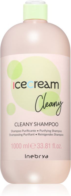 Inebrya Cleany shampoing antipelliculaire pour cuir chevelu sensible 1000 ml