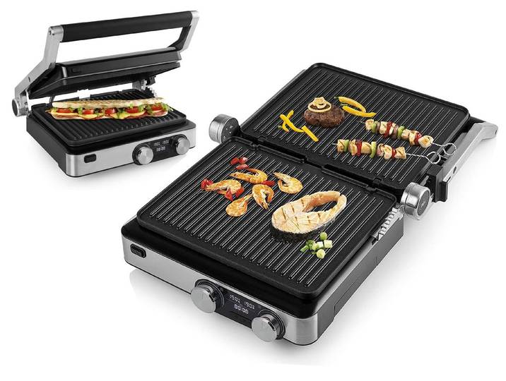 PRINCESS Kontaktgrill, 2000 W, Elektro Tischgrill Indoorgrill Multi Steak-Grill Snack & Panini-Maker