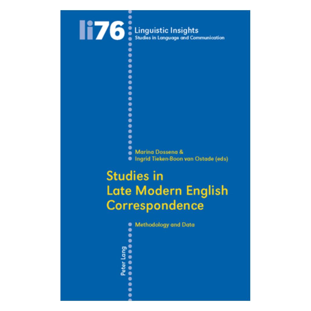 Peter Lang Studies in Late Modern English Correspondence (Englisch, Softcover, Ingrid Tieken-Boon van Ostade, Marina Dossena) (56029205)