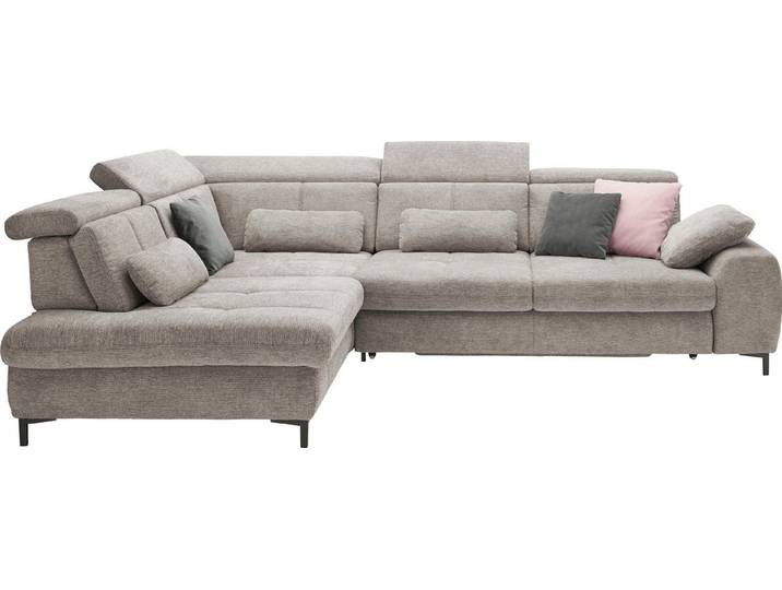 set one by Musterring Ecksofa SO 3400 Sitzhöhe 49cm, Sitztiefe verstellbar, B/T 317/220 cm, Kaltschaumpolsterung, Flachgewebe, whlw. mit Funktionen, Sitzhöhe 49