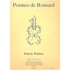 Poèmes de Ronsard pour voix moyenne et piano, Fachbücher von Francis Poulenc