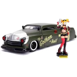 Jada DC Bombshells Hollywood Rides 1/24 1951 Mercury métal avec figurine Harley Quinn