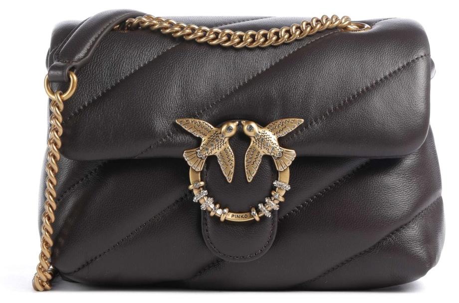 PINKO 107058 A0F2 PUFF MINI NEW BUCKLE SH Brown