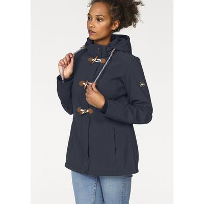 Softshelljacke POLARINO, Damen, Gr. 46, blau (marine), Softshell, Obermaterial: 96% Polyester, 4% Elasthan. Innenseite: 100% Polyester, hüftbedeckend, angesetztes Bündchen, Jacken Softshelljacke, für Übergangszeiten, atmungsaktiv, winddicht,...