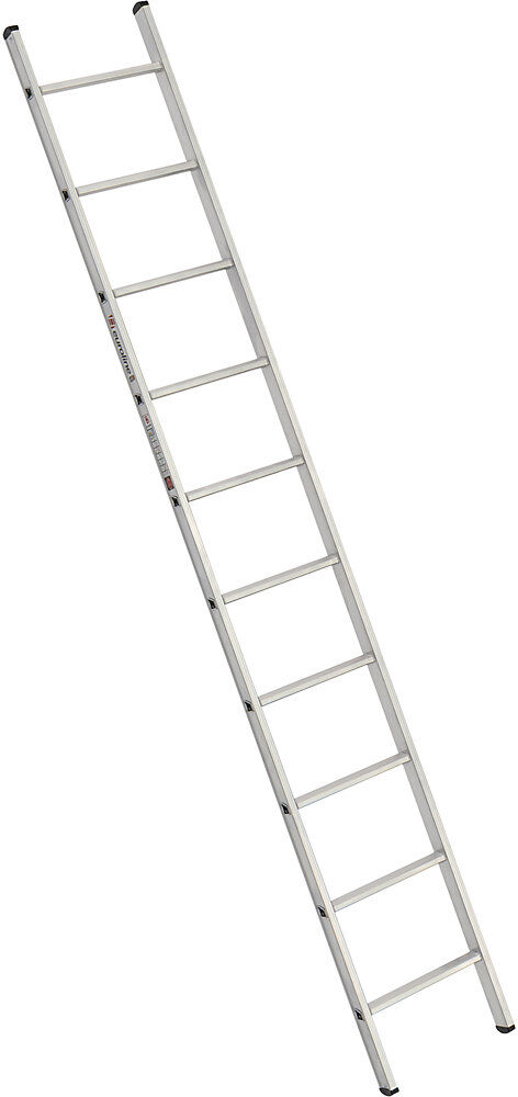Sprossen-Anlegeleiter, Breite 410 mm, 10 Sprossen euroline