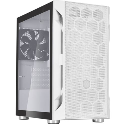 Silverstone Fara H1M Micro-ATX Gehäuse - Tempered Glass, weiß