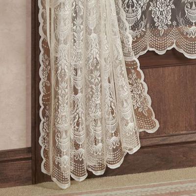 Touch of Class Countess Lace Curtain Panel, 56 x 63, Ecru