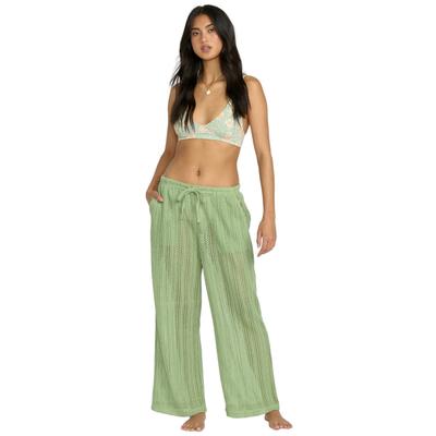 Relaxhose BILLABONG "Tropic Beach", Damen, Gr. S, Normalgrößen, pistachio, Obermaterial:65% Polyester 35% Baumwolle., Hosen Relaxhose
