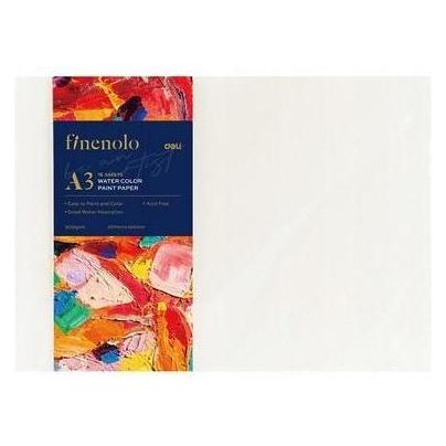Deli A3 Aquarellpapier 16 Stück weiss (A3, Blanko) (58223231)