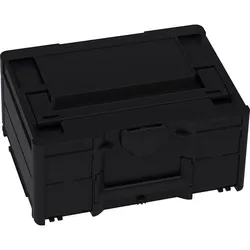 Aufbewahrungsbox Außenmaße: HxBxT 180mmx396mmx296mm, Innenmaße: HxBxT 146mmx389,7mmx275,2mm für die Aufbewahrung von Klebebändern. Durch das spezielle Innenleben mit einer 76mm Kernaufnahme sind die Klebebänder fixiert und vor Verschmutzung geschützt