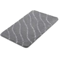 Kleine Wolke, Badteppich, Badmat Tram, 70x120 cm, antraciet (120 x 70 cm)