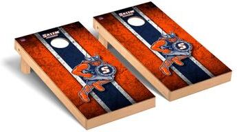 Skip's Garage Salem State Vikings Vintage Cornhole Board Set