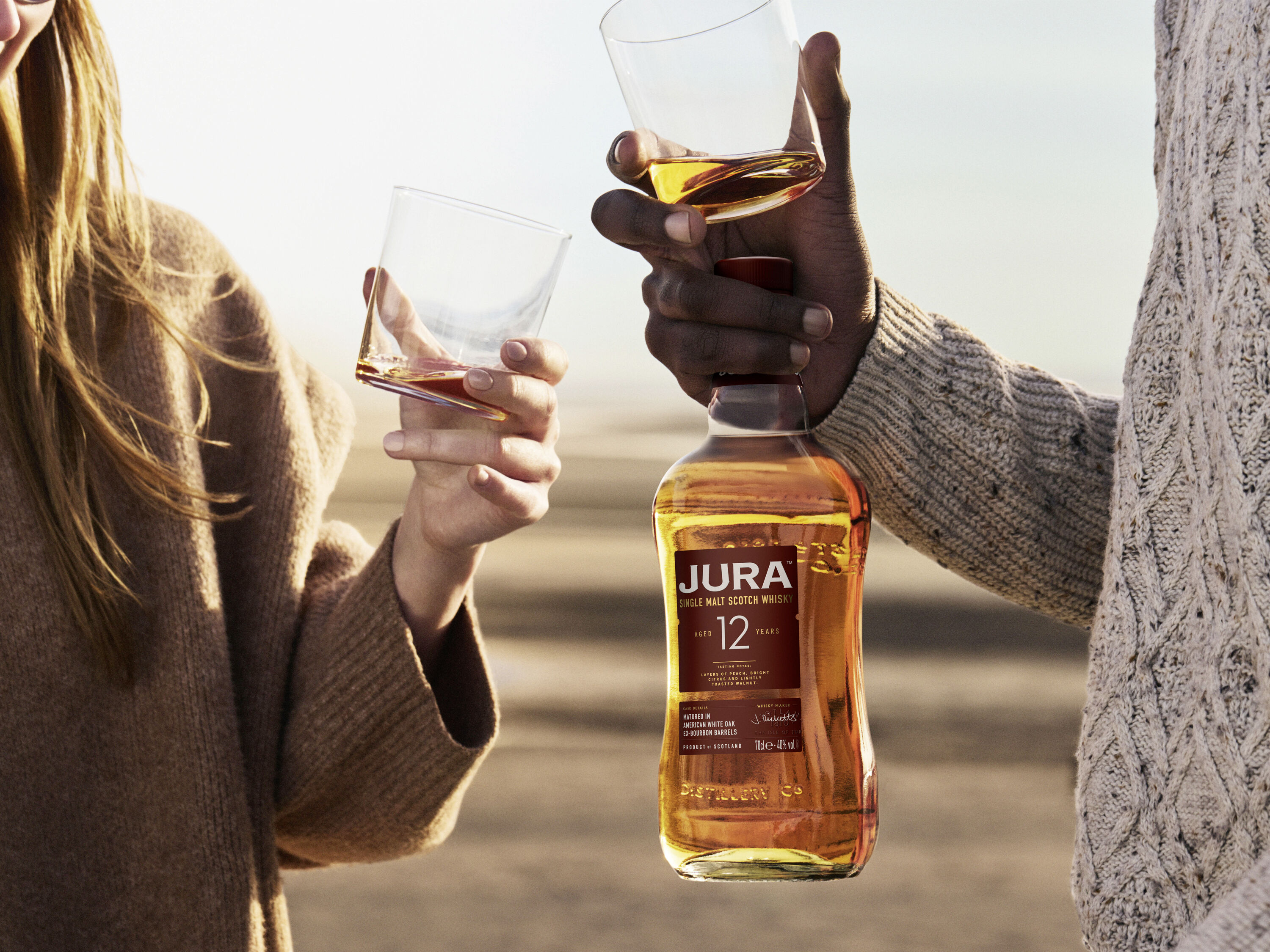Jura Single Malt Scotch Whisky 12 Jahre mit Geschenkbox 40 % vol