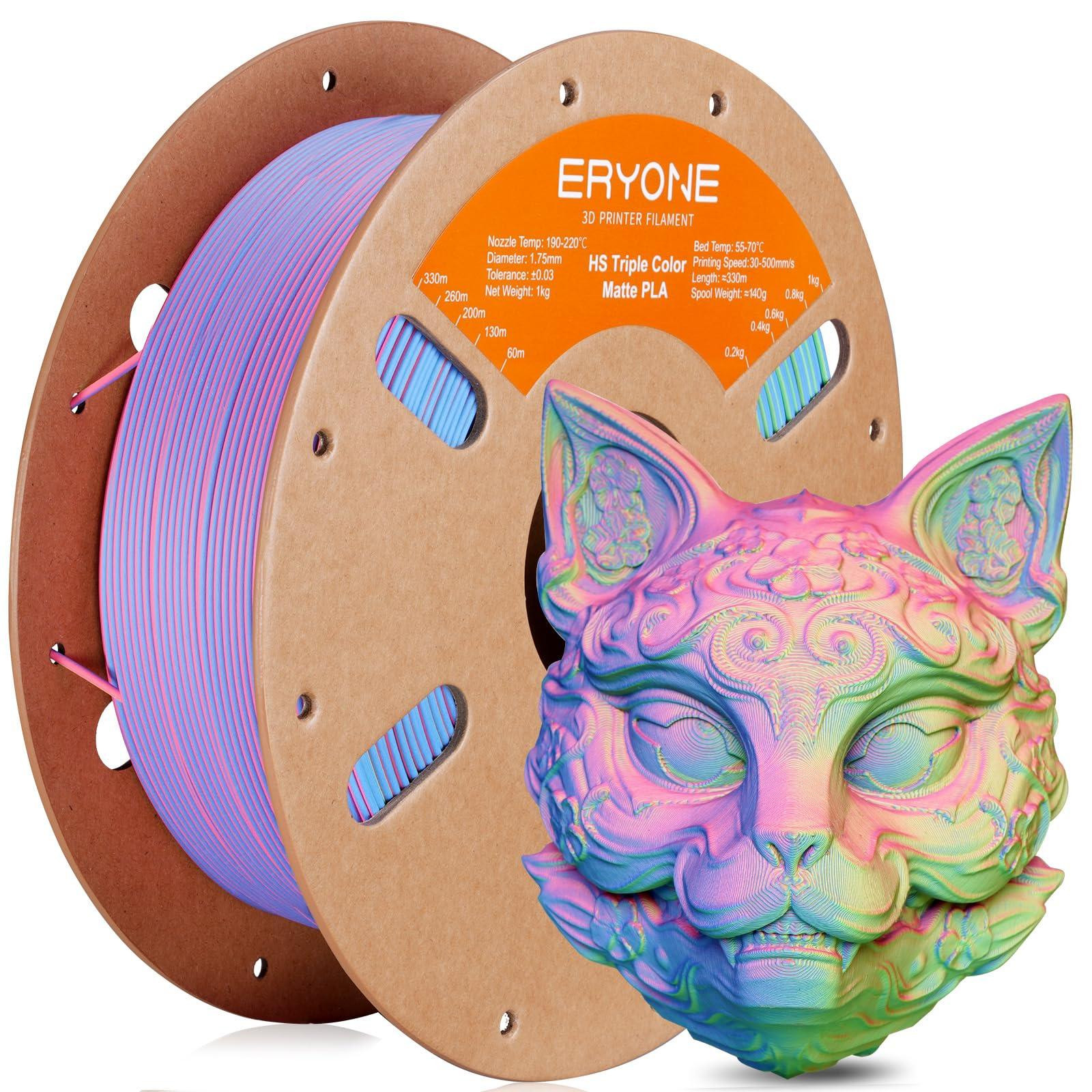 Selius High Speed Matte Tri Color PLA Filament 1.75mm Multicolor 1KG