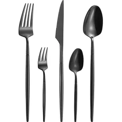 Besteckset Elegance Schwarz, 20-teilig