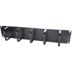 Ds-It 19” Kabelführungsleiste, Metall, Serverschrank Zubehör, Schwarz