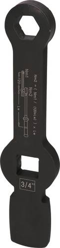 KS Tools 517.0925 3/4" Schlag-Sechskant-Schlüssel mit 2 Schlagflächen, 24mm