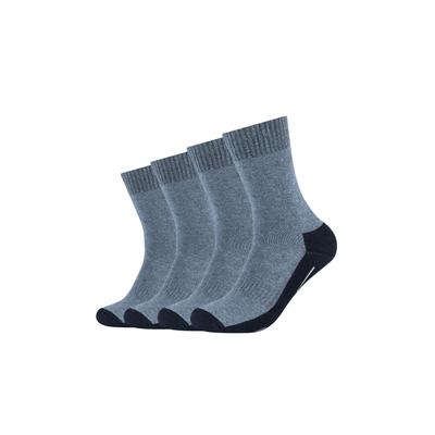Socken CAMANO "function", Mädchen, Gr. 43-46, blau (hellblau, navy), Materialmix, mehrfarbig, meliert, normal, Socken Socken, mit feuchtigkeitsregulierendem Material