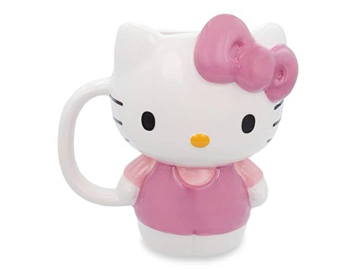 Sanrio Hallo Kitty 3D-geformte Keramiktasse BPA-freier Kaffeebecher für Espresso, Koffein, Kakao
