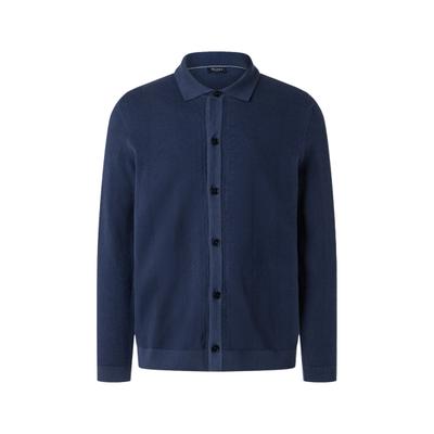 Strickjacke MAERZ MUENCHEN "Maerz Muenchen 550201 Strickjacke Herren Bekleidung", Herren, Gr. 56, blau, 100% Baumwolle, Strickjacken Strickjacke